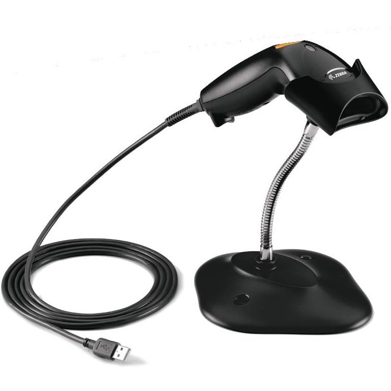 بارکدخوان تک بعدی باسیم همراه پایه نگهدارنده Zebra Symbol LI2208 - تصویر 2